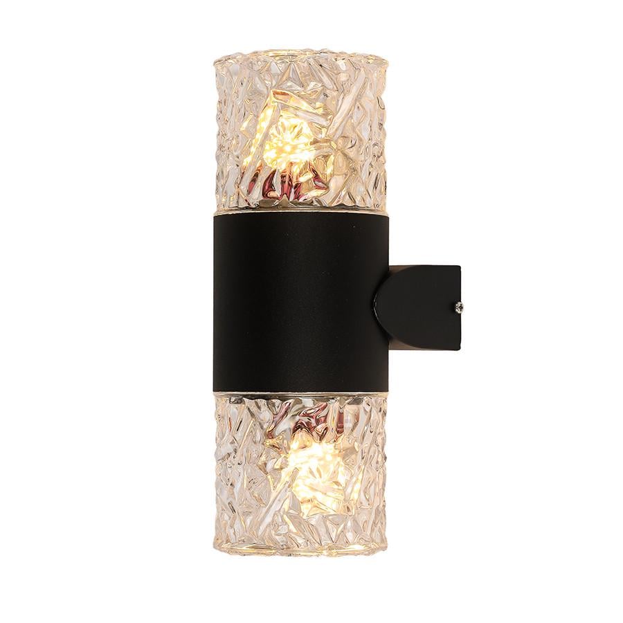 Бра уличное на 2 лампы 804W1907-2 BK Черный/Прозрачный - фото 2 Бра уличное на 2 лампы 804W1907-2 BK Черный/Прозрачный - фото 2