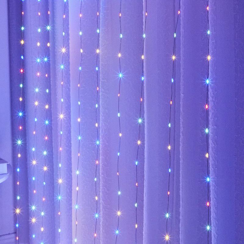 Гирлянда штора роса Waterfall 200 LED 2,5х2 м RGB 8 режимов/USB/пульт ДУ (51585) Гирлянда штора роса Waterfall 200 LED 2,5х2 м RGB 8 режимов/USB/пульт ДУ (51585)