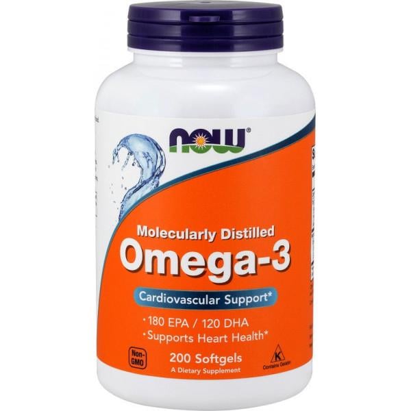 Риб'ячий жир NOW Omega-3 1000 мг 200 капсул