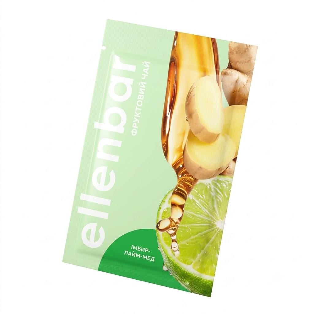 Чай концентрат Ellenbar Імбир-лайм-мед саше 50 г (Ellbtea0001)