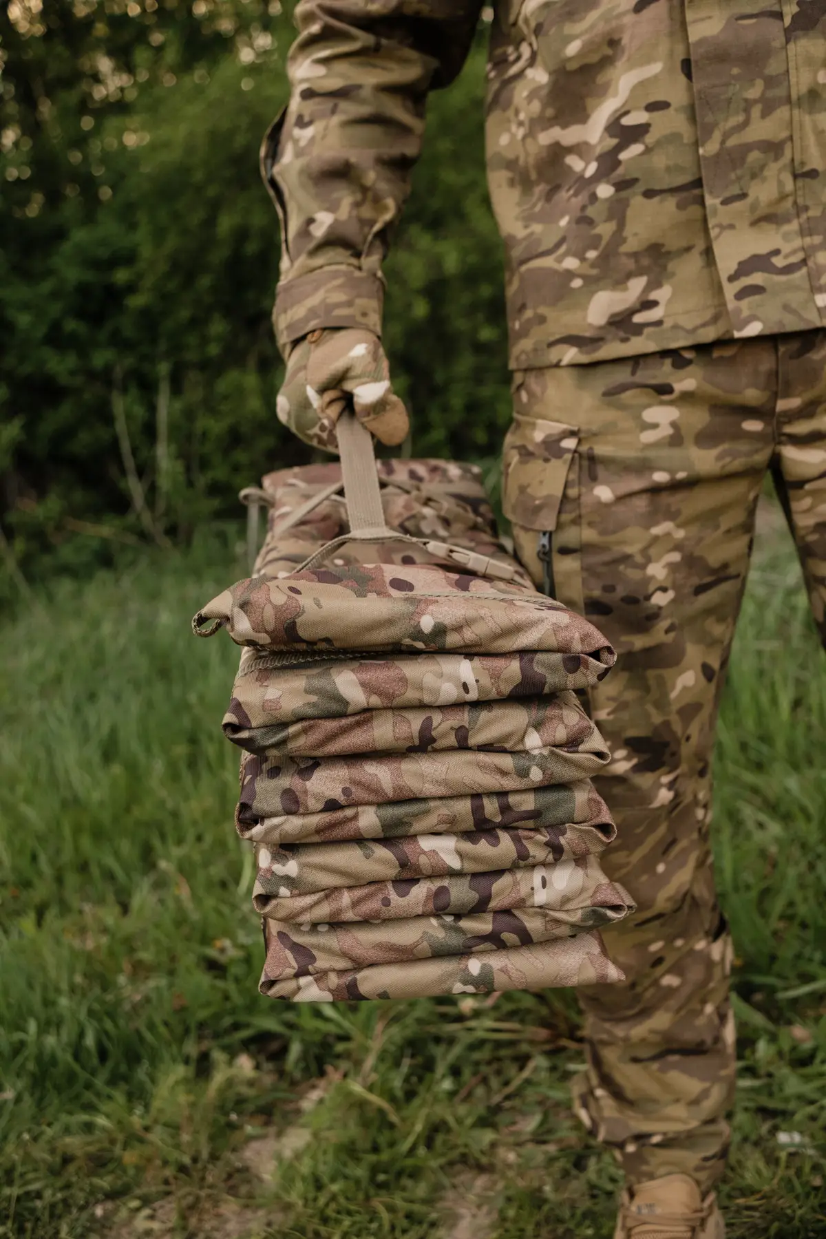 Каремат розкладний Kiborg К-2 посилений 20 мм + стропа Мультикам (8812) - фото 10 Каремат розкладний Kiborg К-2 посилений 20 мм + стропа Мультикам (8812) - фото 10