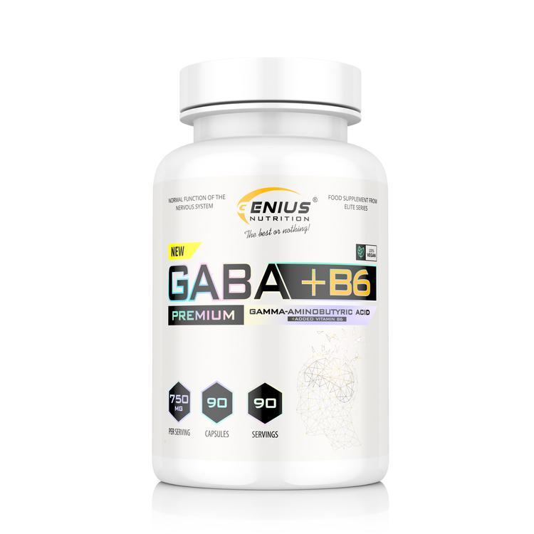 Аминокислота Genius Nutrition Gaba + B6 90 капс. (8681)