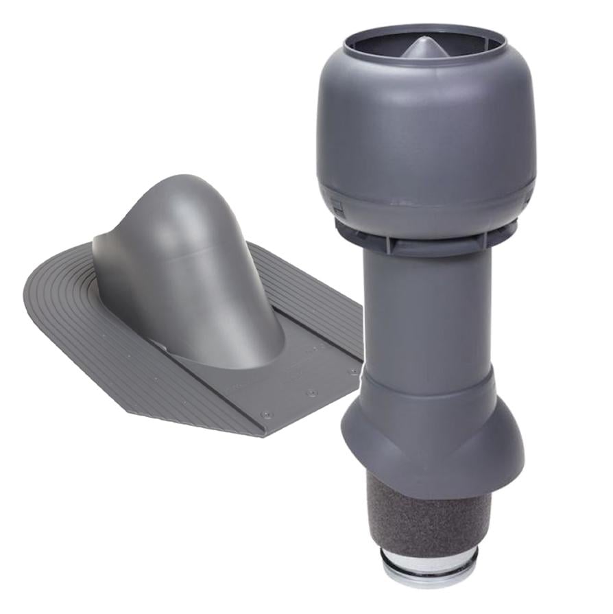 Выход вентиляционный Vilpe для битумной черепицы утепленный Ø 125 мм 500 мм 7024 Графитовый (29904624)