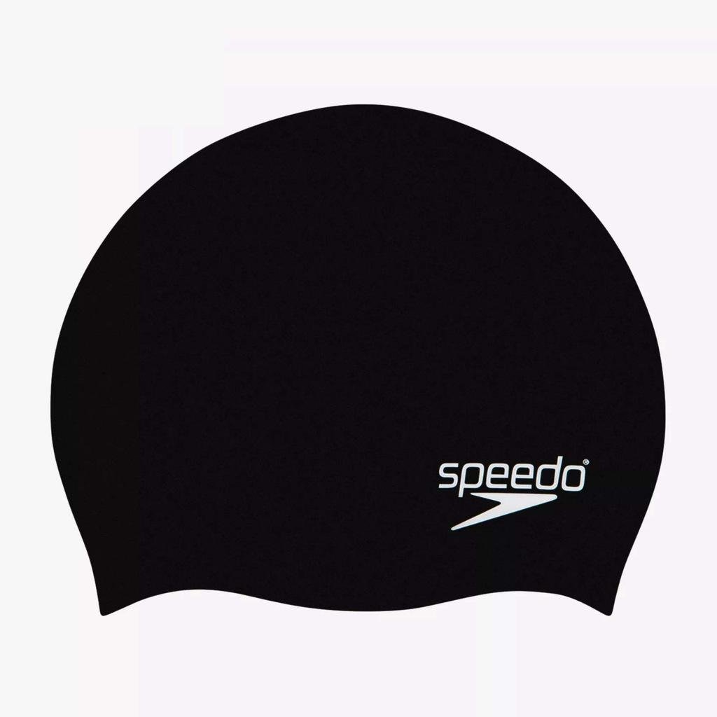 Шапочка для плавания Speedo Plain Moulded Silicone Junior Cap Black (5014991588350) - фото 1