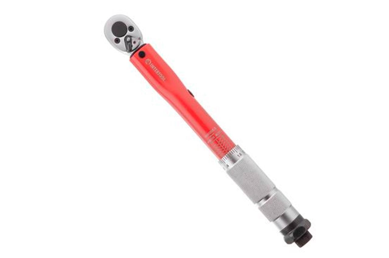 Ключ динамометричний Intertool 1/4" x 2-24Н/м Червоний (XT-9011)
