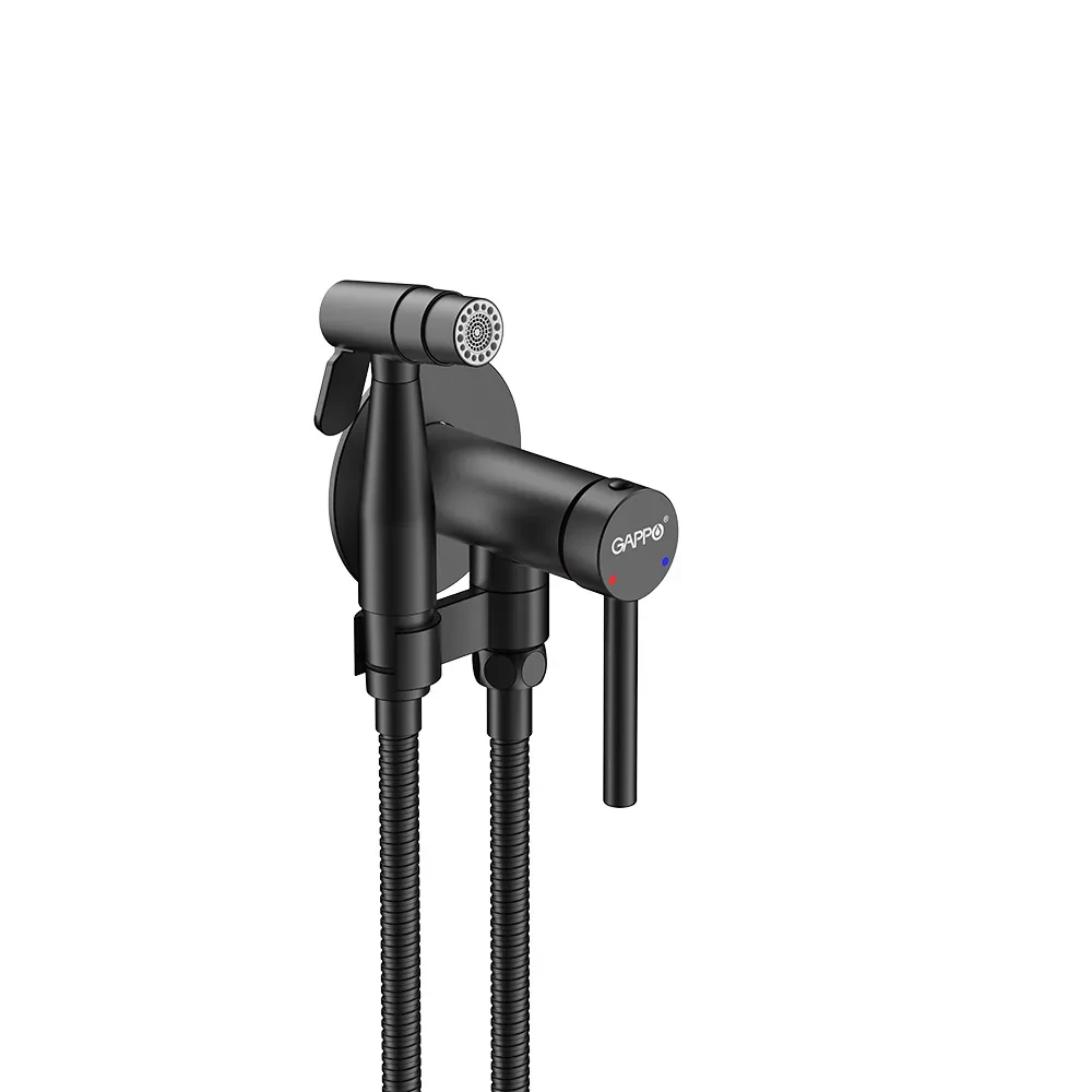 Гигиенический душ скрытого монтажа Gappo G7206-6 Черный (G7206-6) - фото 1 Гигиенический душ скрытого монтажа Gappo G7206-6 Черный (G7206-6) - фото 1