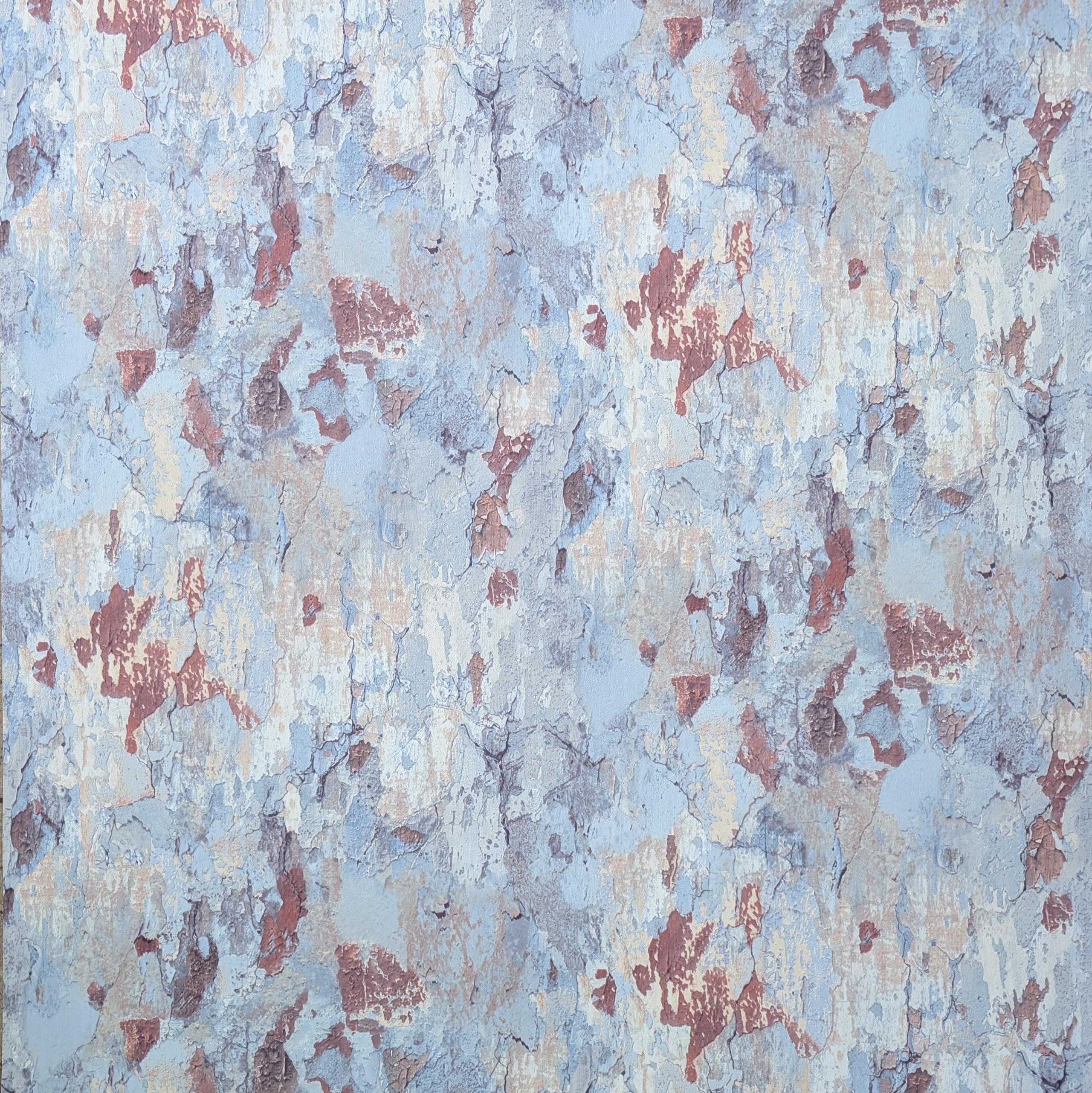 Обои виниловые на флизелиновой основе A.S. Creation Global Cities 38040-2 Штукатурка 1 м Голубой (28446529)