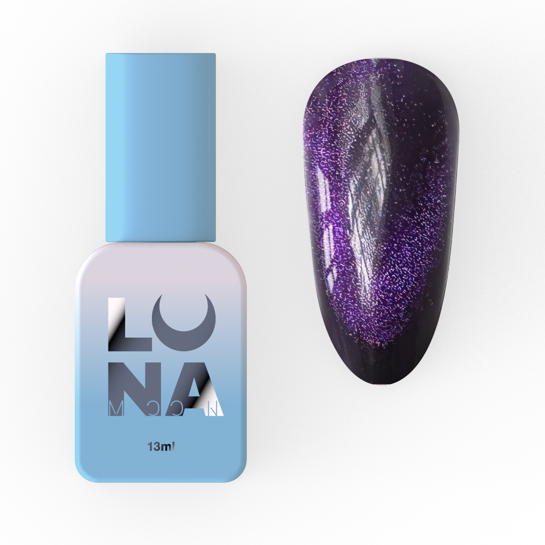 Гель-лак вітражний Luna Moon Color Cat Eye №258 13 мл Напівпрозорий