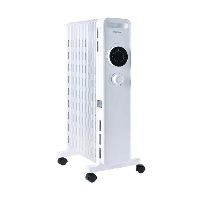 Радіатор масляний Luxell LUX-1230S 11 ребер 3 рівні потужності 2300 Вт White (YUT_V5976)