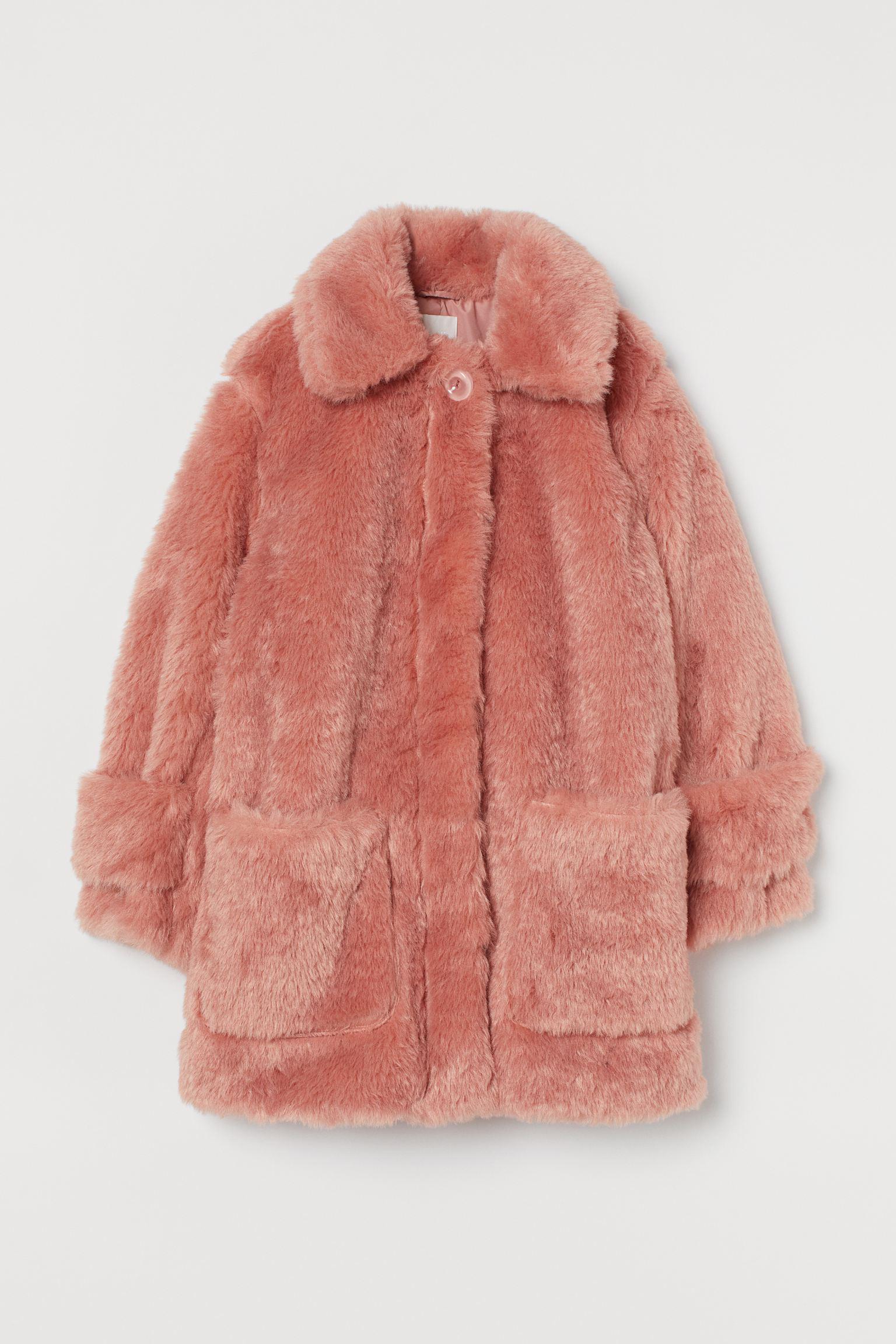 Кожушок H&M XS Світло-рожевий (Q2508912720)