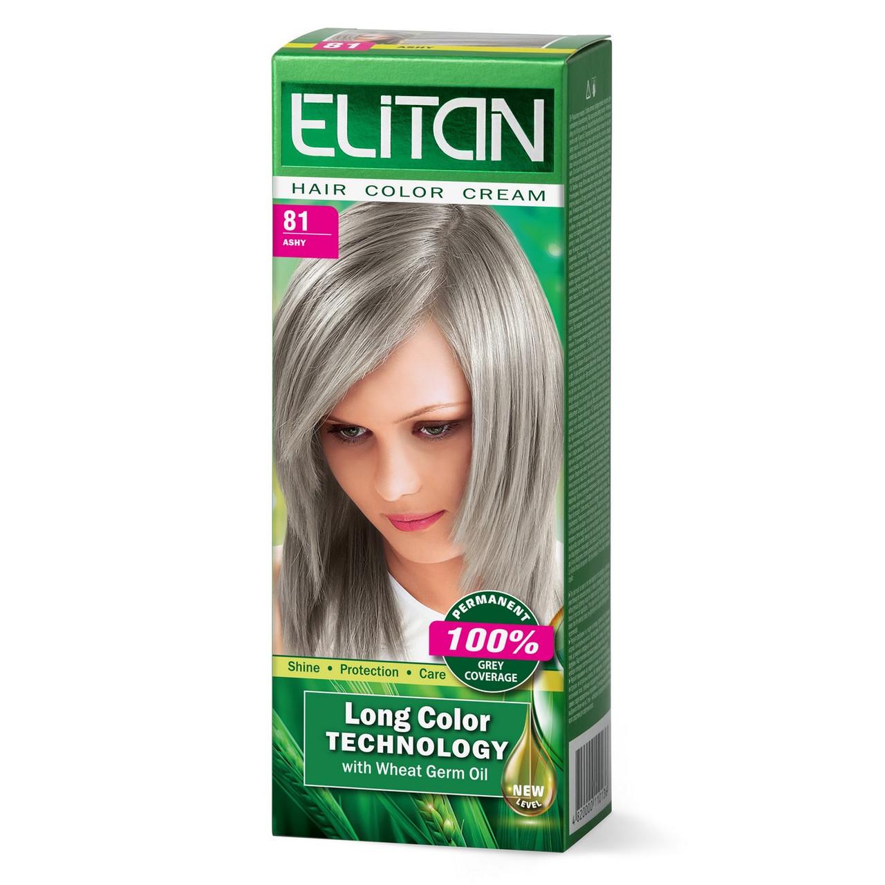 Крем-краска для волос стойкая ELITAN №81 Пепельный (2199863777)
