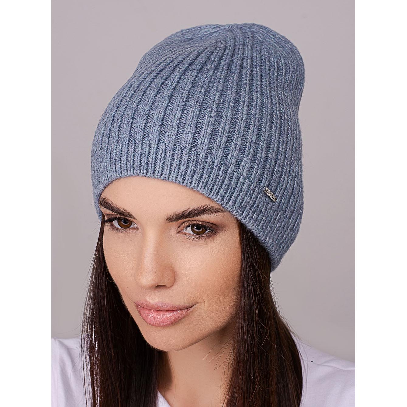 Шапка женская Leks ФЛЕШ удлиненная без отворота одинарная с небольшим вязаным манжетом one size Светлый Джинс (258347) - фото 1 Шапка женская Leks ФЛЕШ удлиненная без отворота одинарная с небольшим вязаным манжетом one size Светлый Джинс (258347) - фото 1