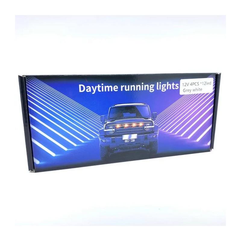 Підсвічування радіаторної решітки 12 LED 24V 4 шт. Жовтий (4630-Leader) - фото 7