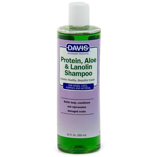 Шампунь для собак/котов концентрат Davis Protein&Aloe&Lanolin Shampoo протеин алоэ ланолин 355 мл (PALS12)