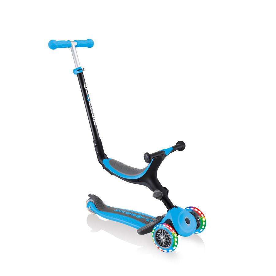 Самокат Globber Go UP Foldable Plus Lights Sky Blue (643-101)