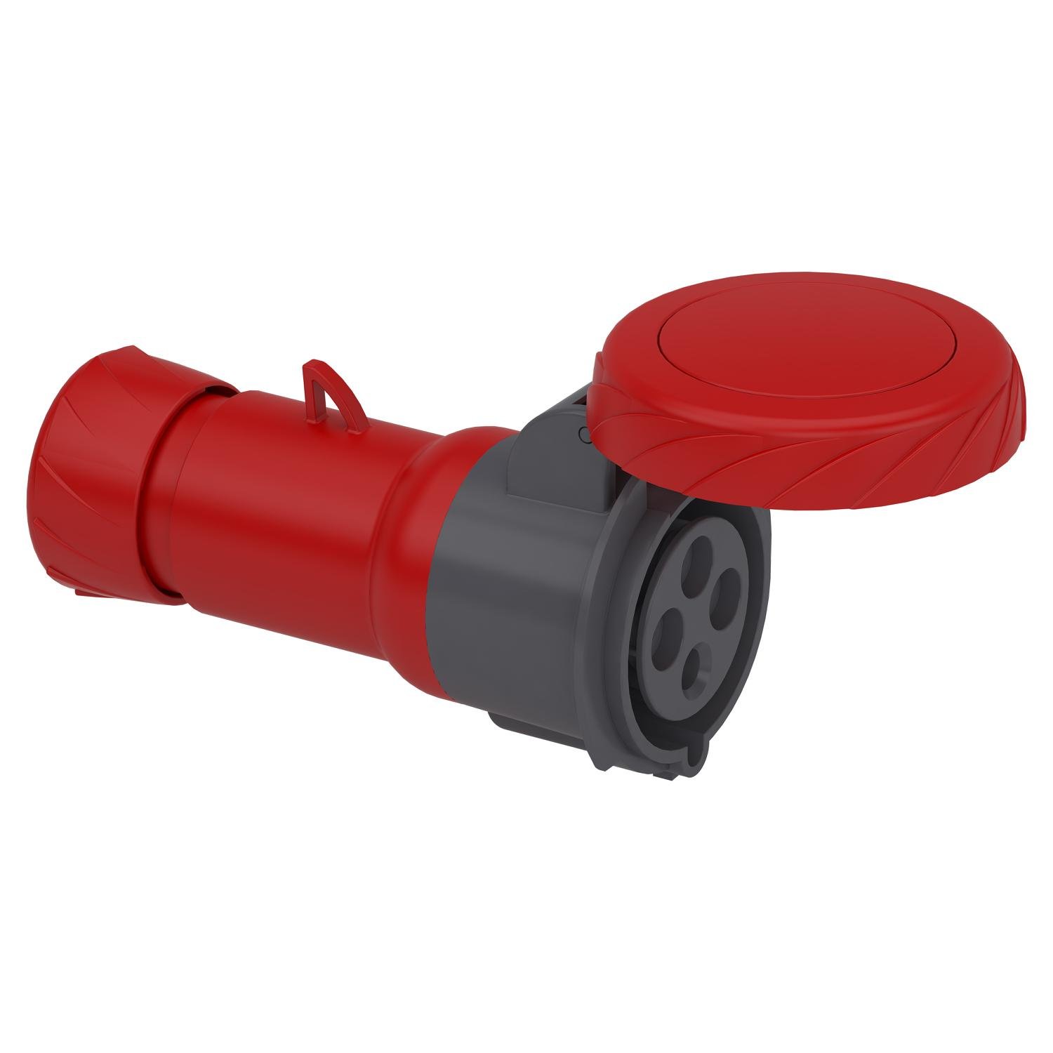 Силовая розетка Schneider Electric Mureva 3P+E 32А 415 В переносная IP67 Красный (PKF32M734)