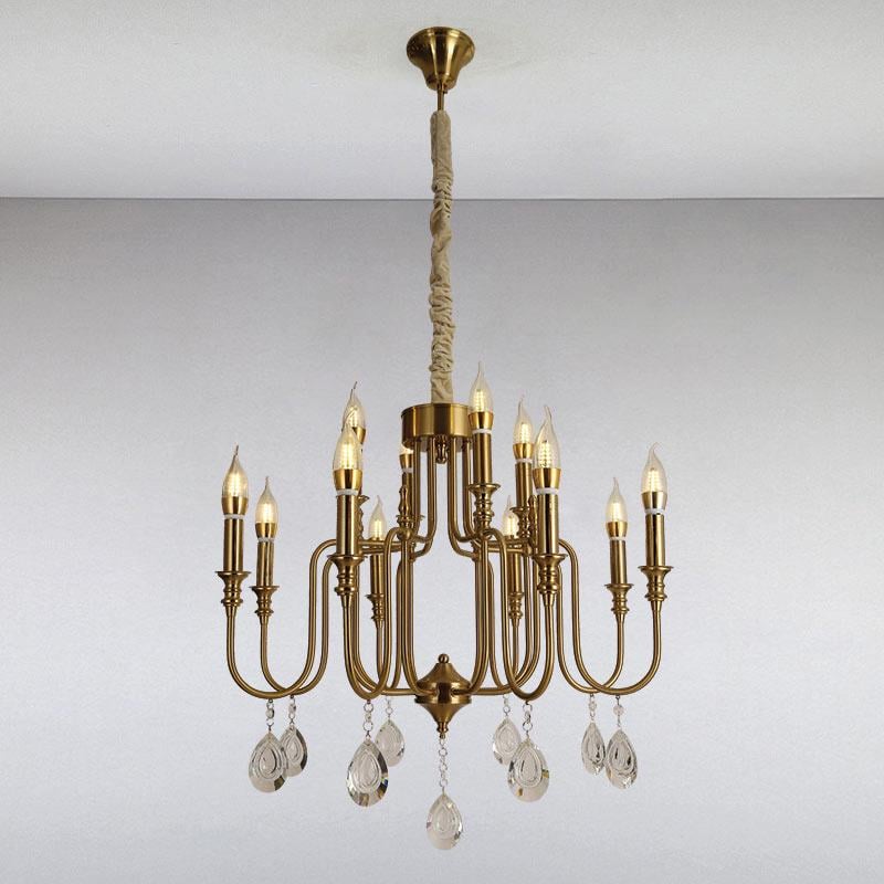 Люстра подвесная свечи Light House LS-13381-8+4 CU Бронзовый