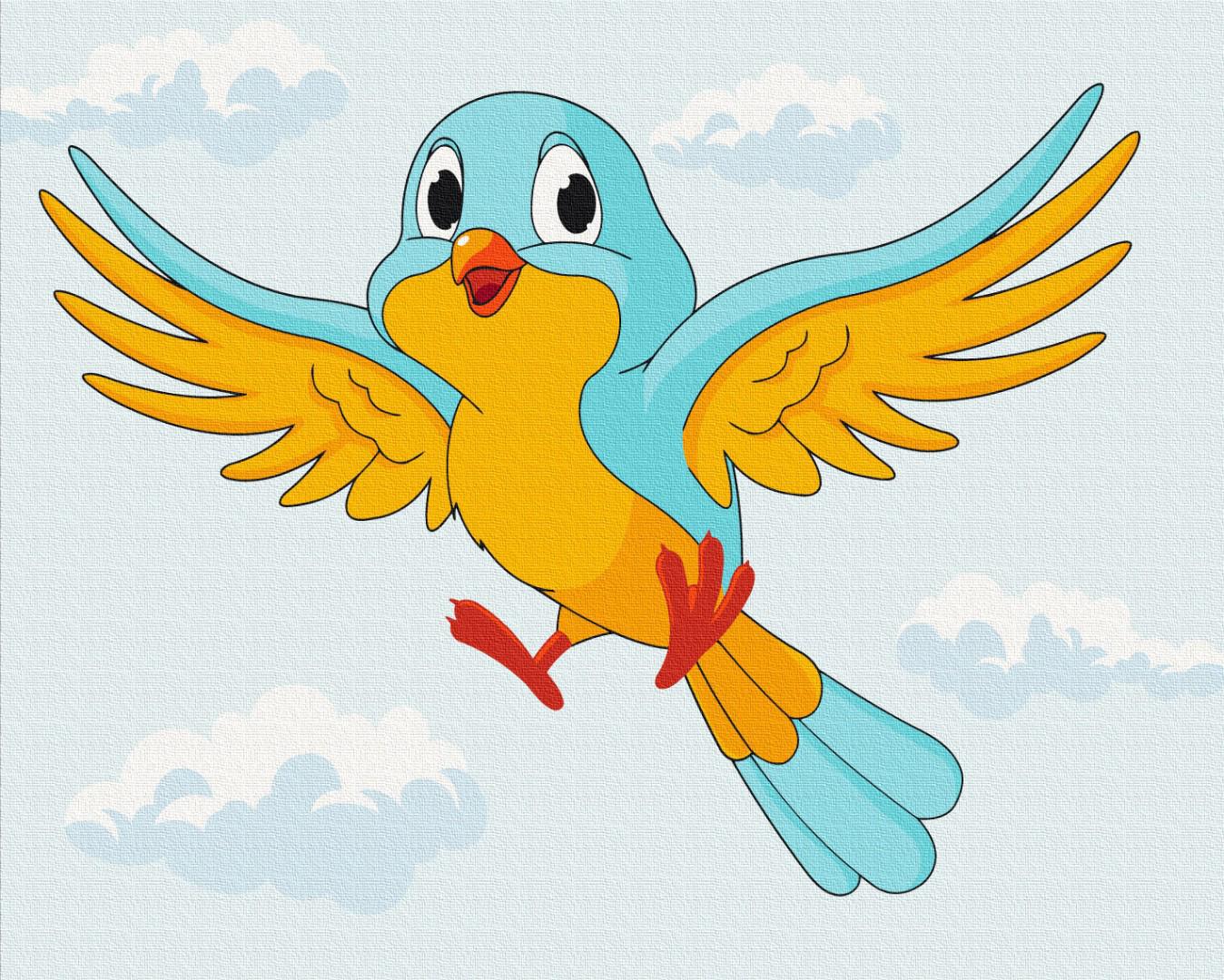 Картина по номерам Brushme Птичка украинка 48x60 см (BS53153L)