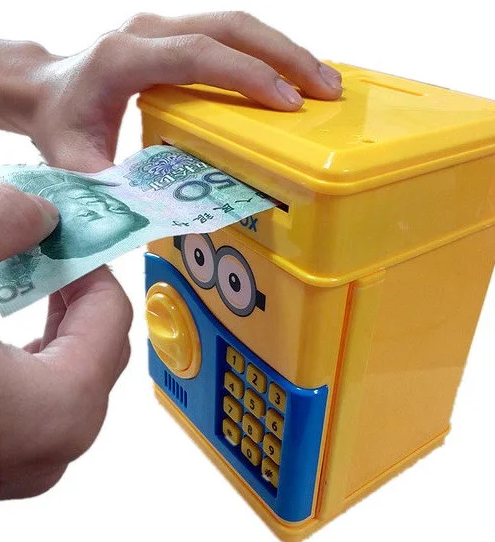 Детская электронная копилка сейф с кодовым замком и купюроприемником Миньон (009816) - фото 2 Детская электронная копилка сейф с кодовым замком и купюроприемником Миньон (009816) - фото 2