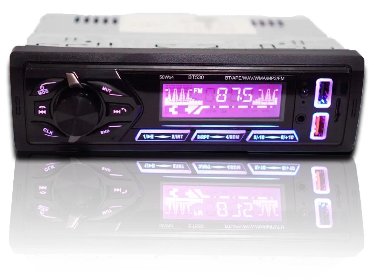 Автомагнитола BT530 2xUSB Bluetooth RGB SD/AUX/FM 4x50W