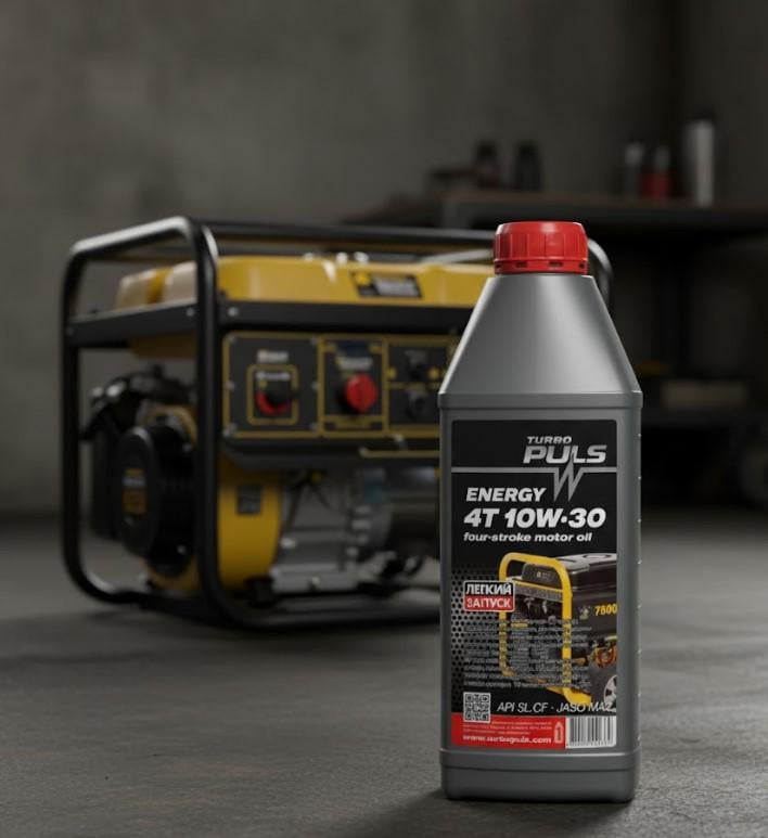 Моторное масло Turbo Puls 4T ENERGY 10W-30 для генераторов 1 л (2104618779) - фото 5 Моторное масло Turbo Puls 4T ENERGY 10W-30 для генераторов 1 л (2104618779) - фото 5
