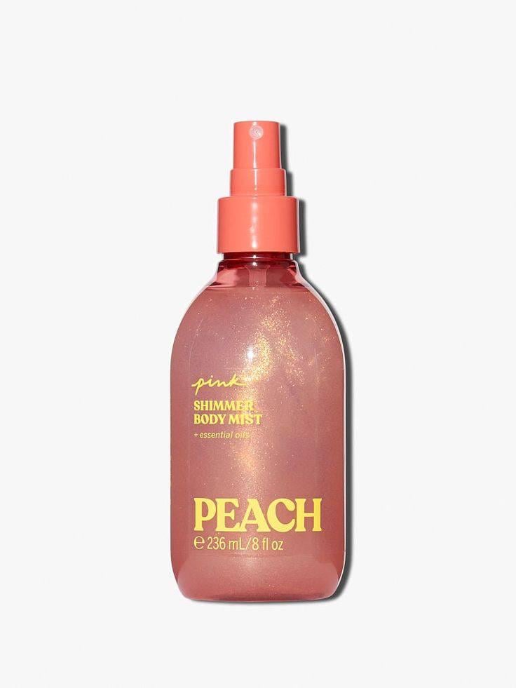 Спрей для волос и тела Victoria’s Secret Peach hair&body mist с шиммером - фото 1