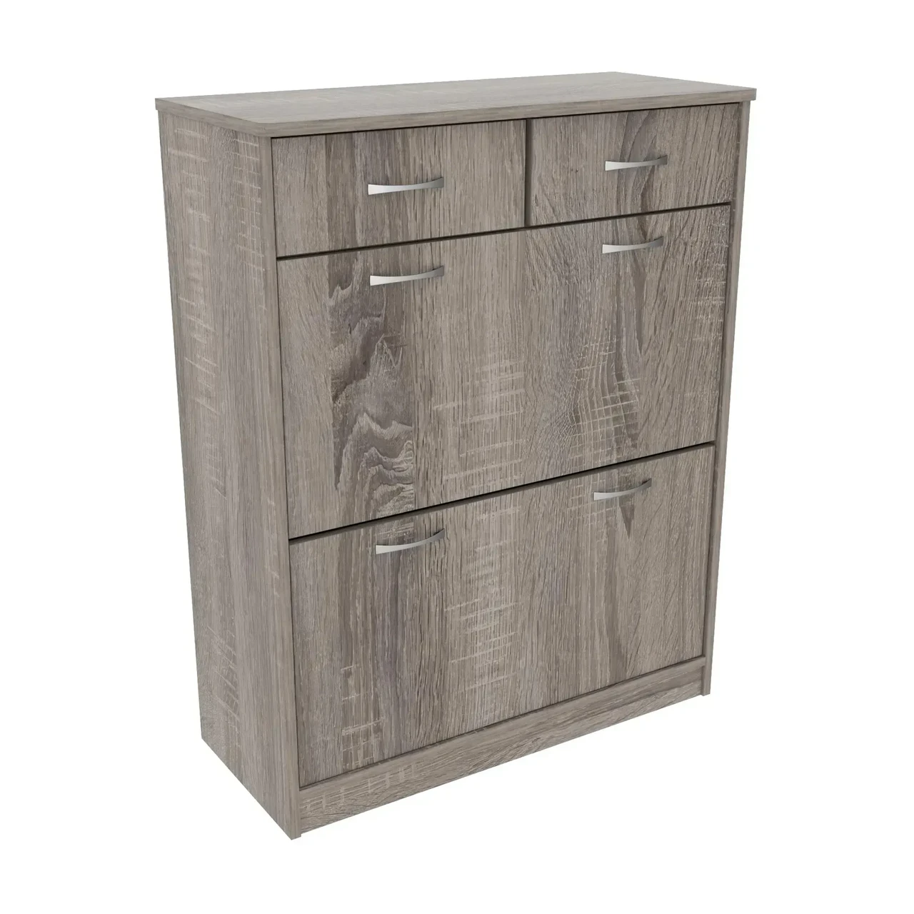 Тумба для взуття Kontinent №4 80х35х101 см Дуб Сонома Трюфель (78218546) - фото 1 Тумба для взуття Kontinent №4 80х35х101 см Дуб Сонома Трюфель (78218546) - фото 1