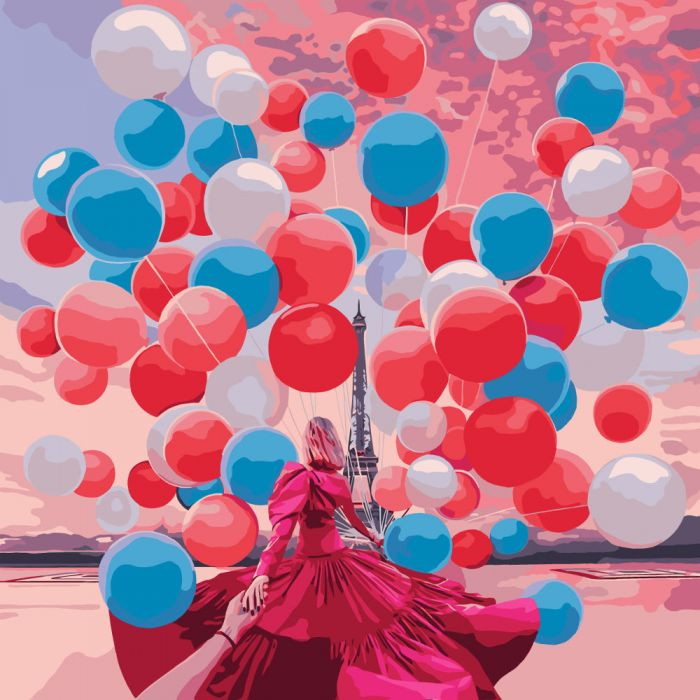 Картина по номерам Париж 40х40 см (KHO3530)