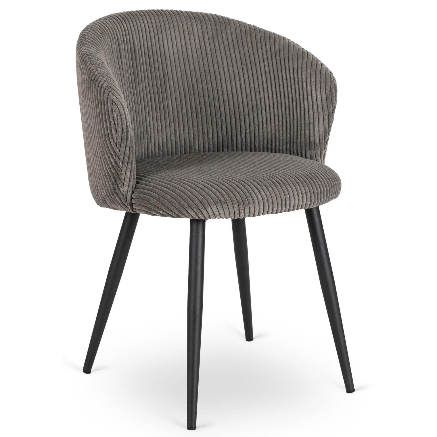 Стул обеденный Mebel Elite TAYLOR Velvet Серый (ME.TAYLOR/P/SZTR/K)