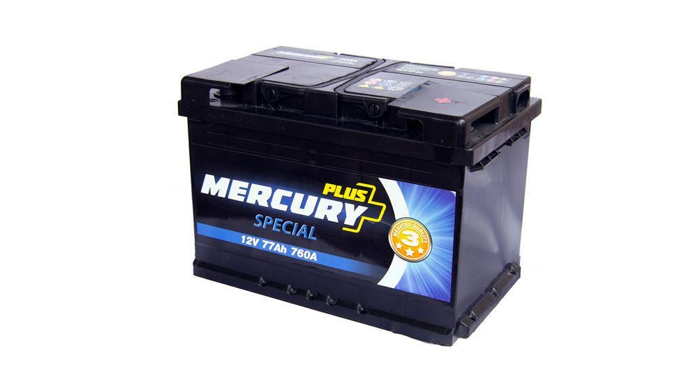 Аккумулятор автомобильный Mercury Special Plus 760 A EN 6СТ-77 Ah (47291)