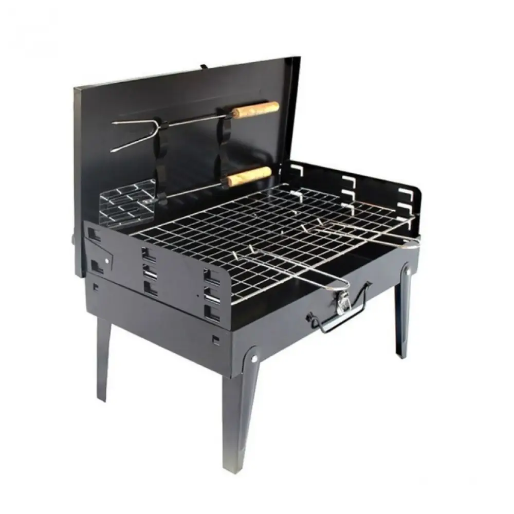 Мангал BBQ чемодан гриль-барбекю 43x27 см с решеткой TC (99966)