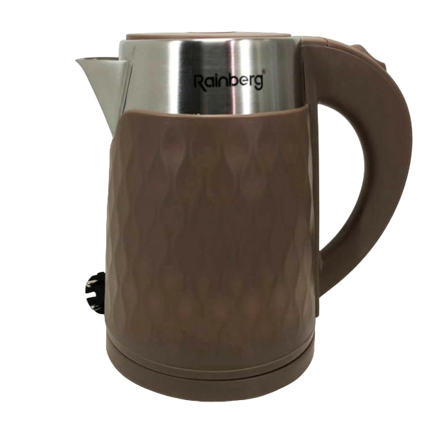 Електрочайник Rainberg RB 2226 нержавіюча сталь 2 л Коричневий Електрочайник Rainberg RB 2226 нержавіюча сталь 2 л Коричневий