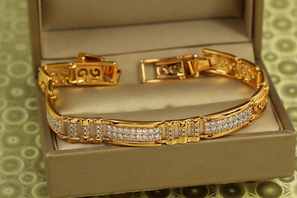 Браслет Xuping Jewelry Паритет 18 см 8 мм Золотистый (29900984)