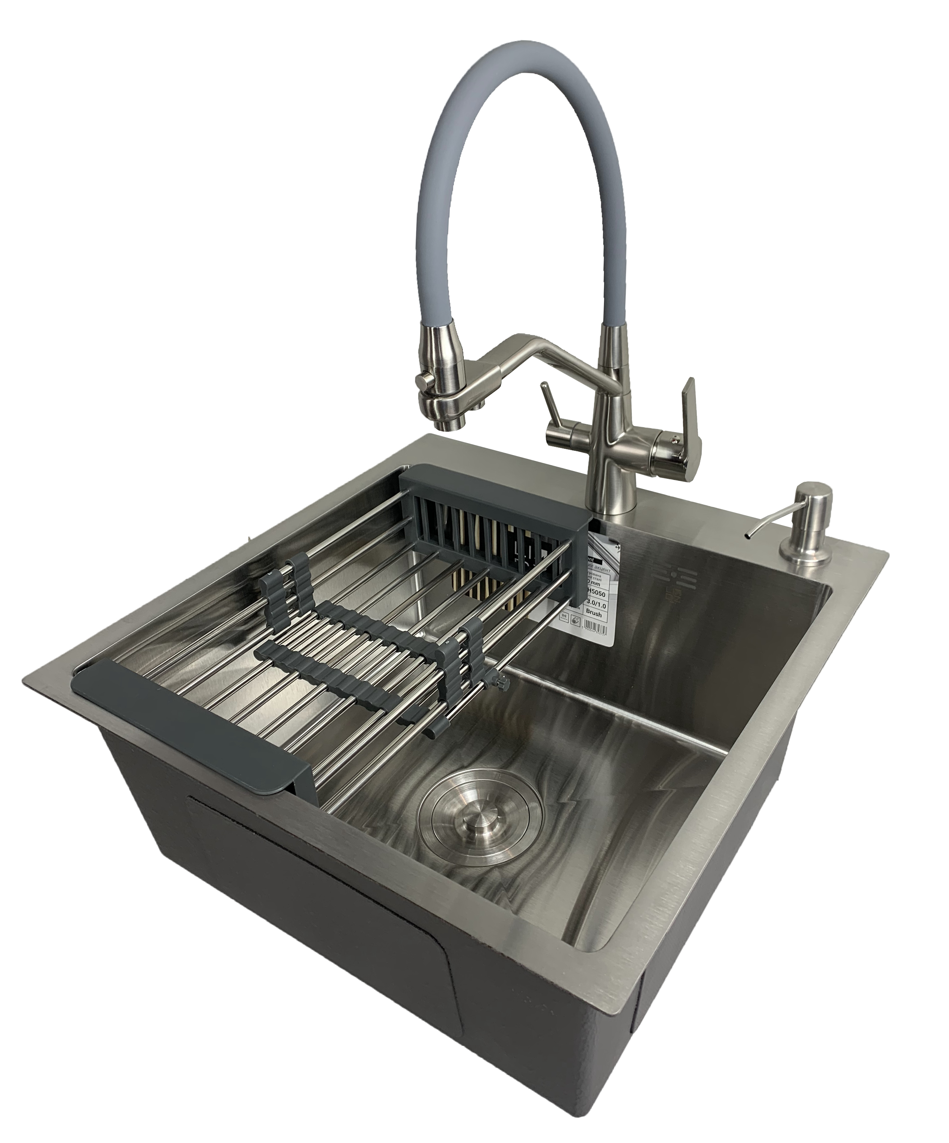 Мойка кухонная Lidz 50x50 см со смесителем-фильтром/дозатором (29c7dac6) Мойка кухонная Lidz 50x50 см со смесителем-фильтром/дозатором (29c7dac6)