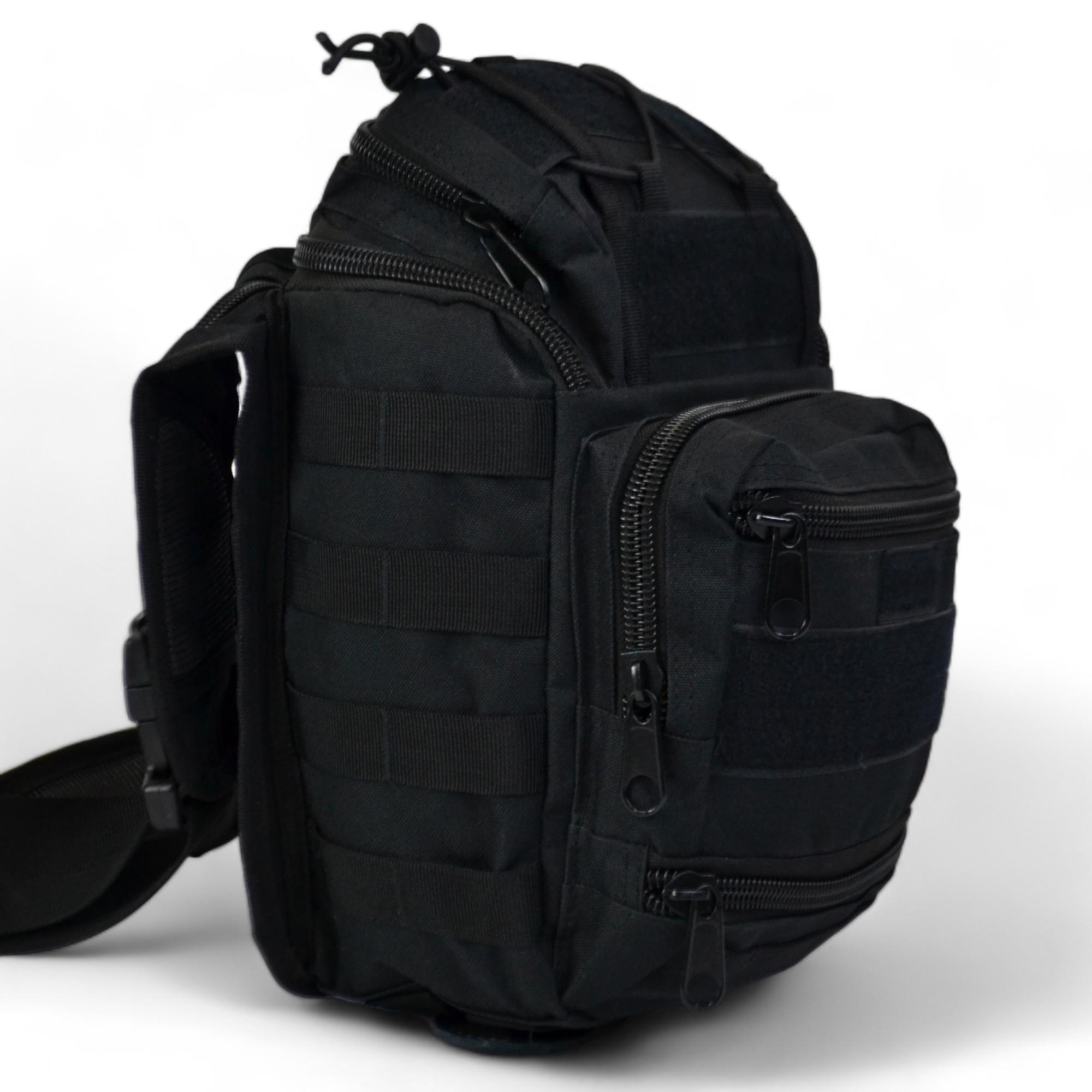 Сумка военная через плечо Черный (457026) - фото 7 Сумка военная через плечо Черный (457026) - фото 7