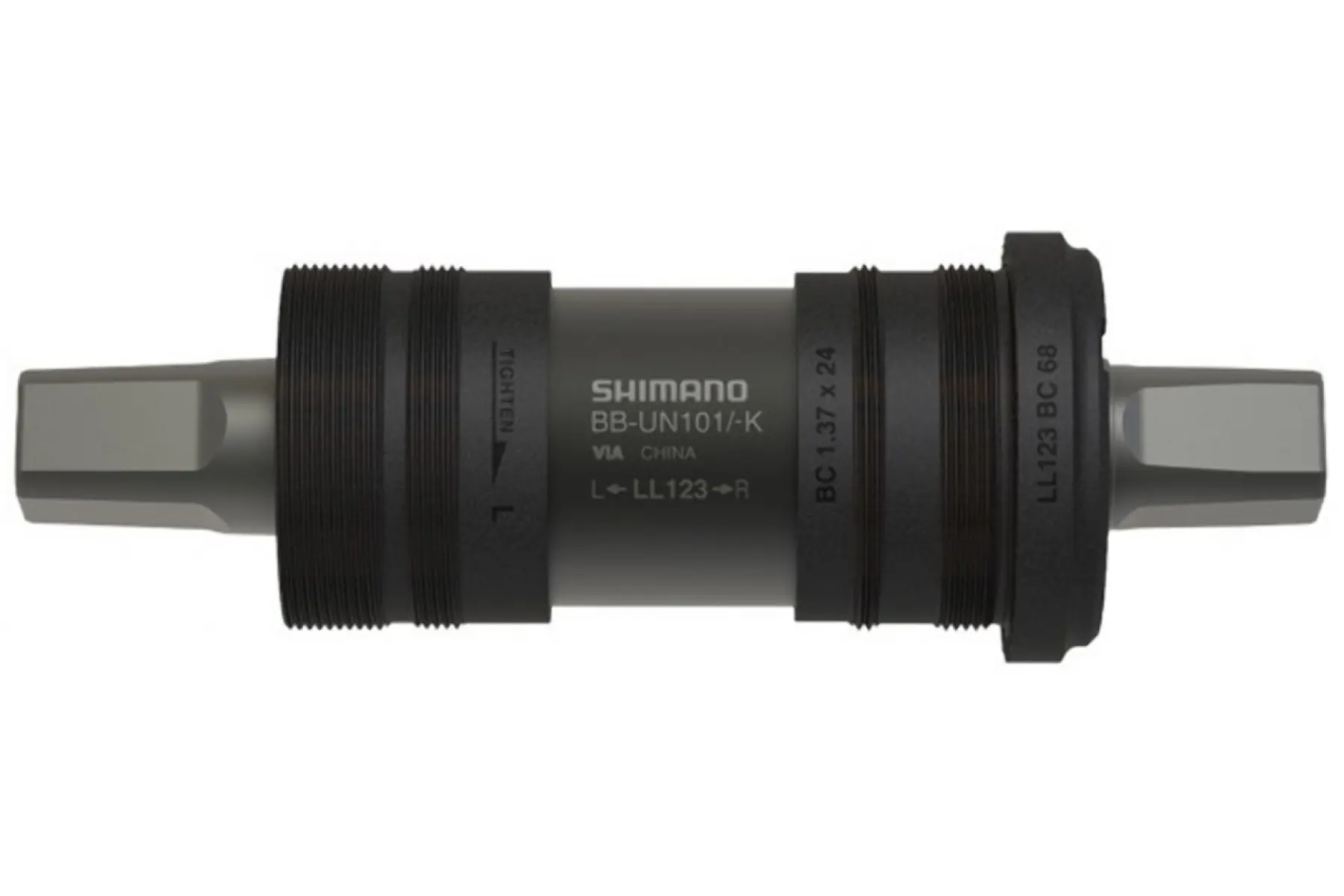 Картридж каретки SHIMANO BB-UN101 під квадрат 122,5х68 мм Чорний (BBC-080)