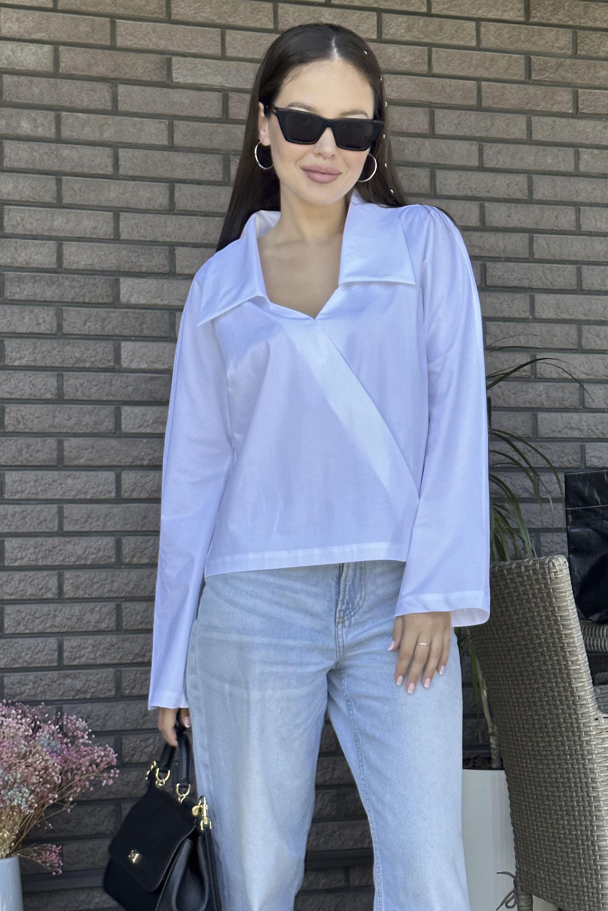 Блуза женская р. 40 Белый (161304) - фото 2