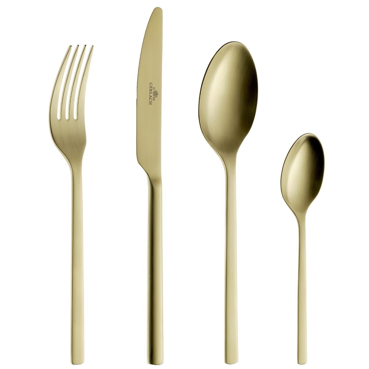 Набор столовых приборов Gerlach Modern Gold 24 предмета на 6 персон (2526479059)