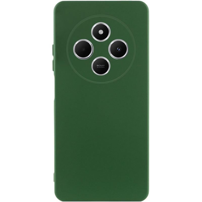 Протиударний чохол Silicone Cover Lakshmi Full Camera (AA) для Xiaomi Redmi 14C / Poco C75 Зелений / Dark green