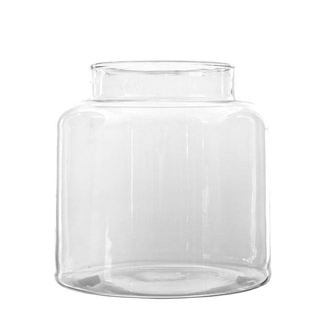 Ваза стеклянная Flora H 19 см (8395)