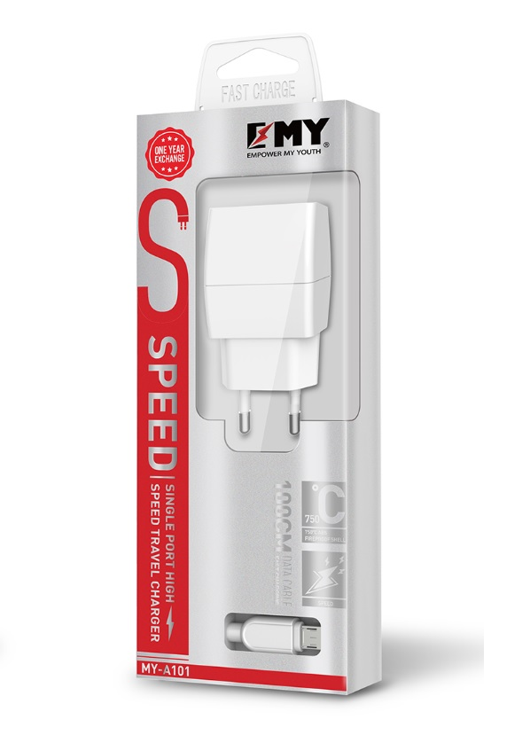 Набор зарядных устройств Emy MY-A101 2в1 Micro-USB 5V/1A (26441840)