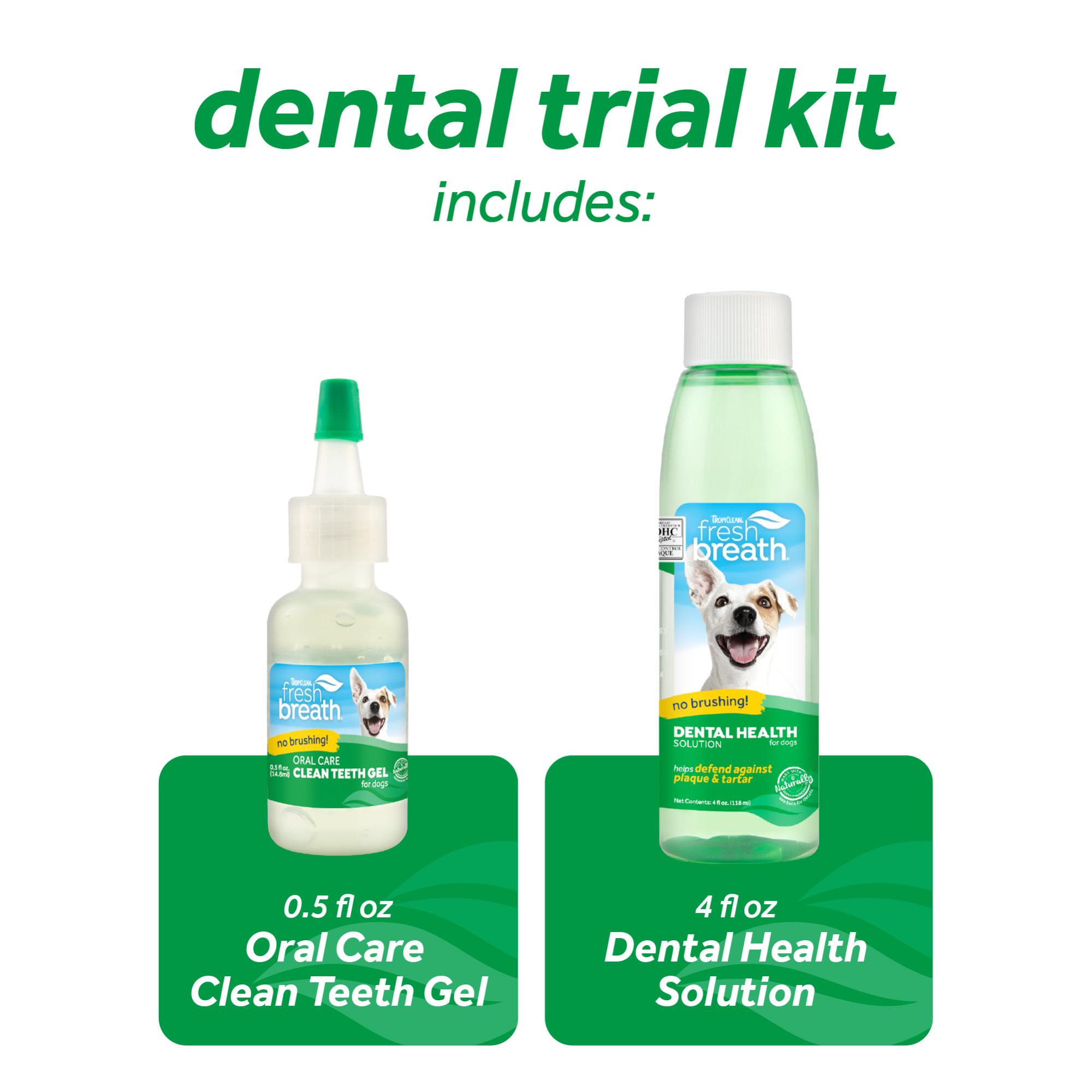 Набор для ухода за полостью рта собак TropiClean Fresh Breath Trial Kit на 2 недели 15 мл/120 мл (20181871) - фото 2 Набор для ухода за полостью рта собак TropiClean Fresh Breath Trial Kit на 2 недели 15 мл/120 мл (20181871) - фото 2