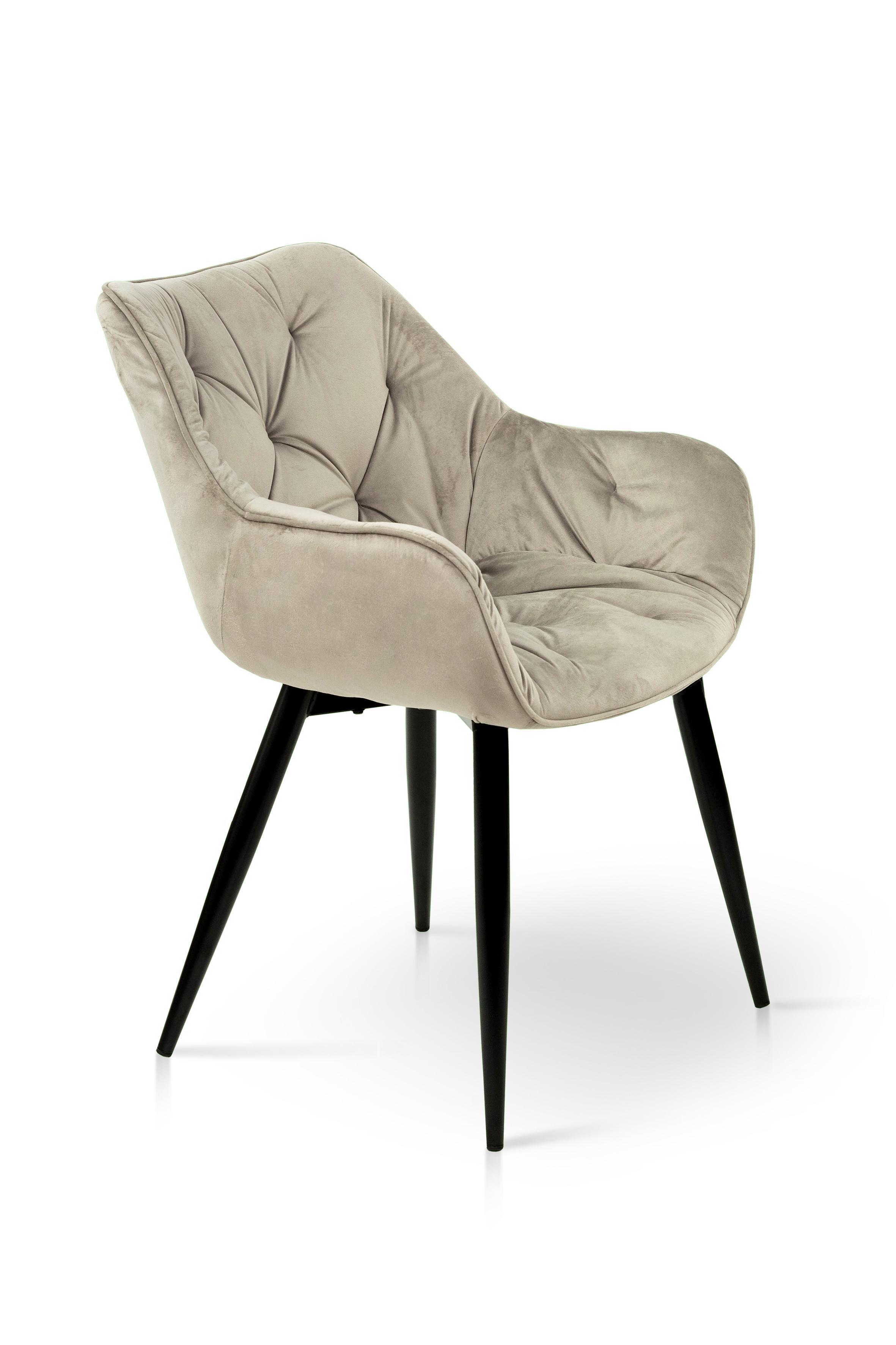 Стілець для кухні та вітальні ГРЕЙС Парадіз 580х870х570 мм Чорний/Пісочний (GAА0055038) - фото 2 Стілець для кухні та вітальні ГРЕЙС Парадіз 580х870х570 мм Чорний/Пісочний (GAА0055038) - фото 2