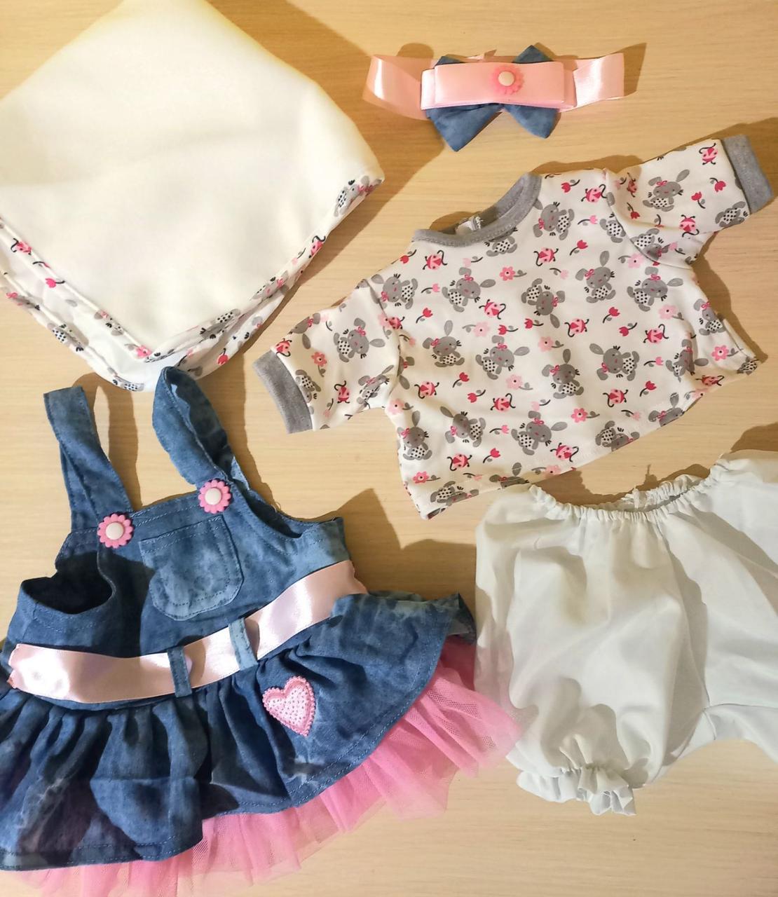 Одяг для ляльки Реборн 50-55 см з 5 предметів (2316369469) - фото 4 Одяг для ляльки Реборн 50-55 см з 5 предметів (2316369469) - фото 4