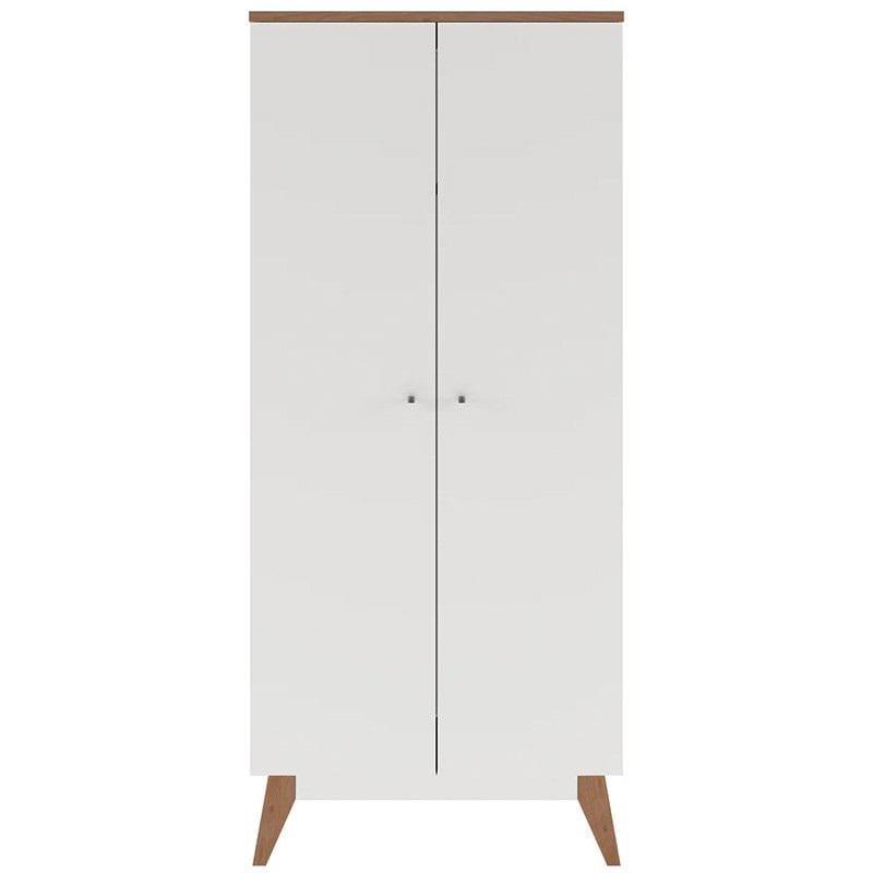 Шкаф Gerbor Папа SZF2D 850х540х1950 мм Белый/Орех Верона (21158)