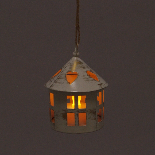 Фонарик металлический подвесной со свечой LED WDT1543S-1 LED (45569) - фото 2 Фонарик металлический подвесной со свечой LED WDT1543S-1 LED (45569) - фото 2