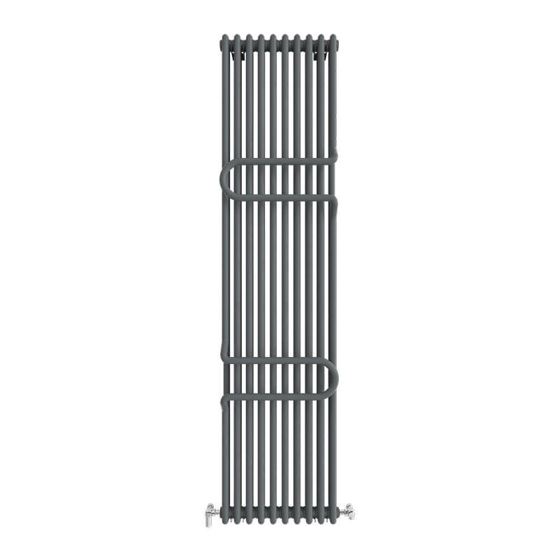 Радиатор дизайнерский Ideale Zeta 12 10/1800/460 мм Антрацитовый (18579)