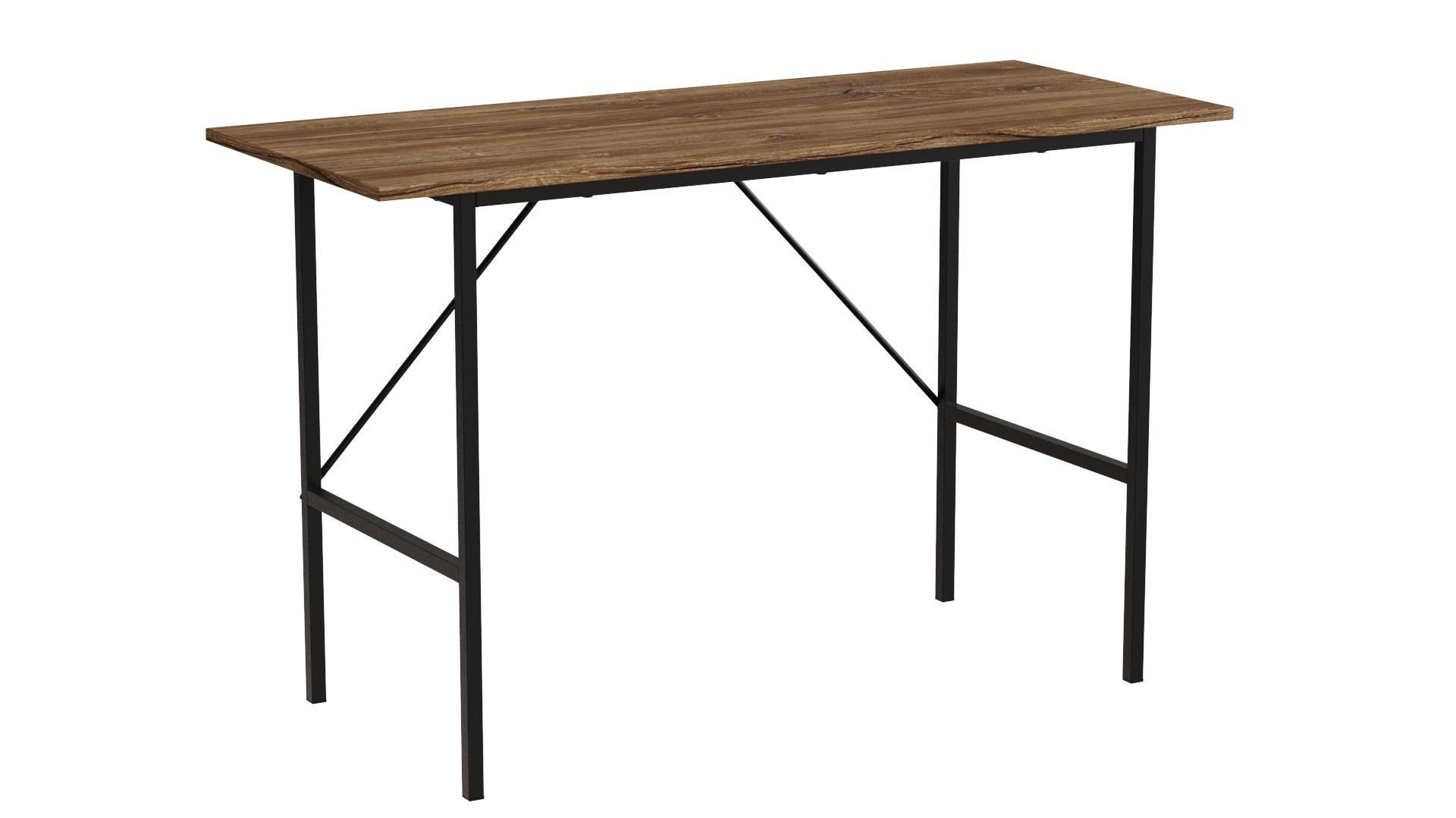 Письменный стол компьютерный Ferrum-decor Line Тайм 16 мм 750x1200x500 мм металл Черный/ДСП Дуб Таверна (TIME120) Письменный стол компьютерный Ferrum-decor Line Тайм 16 мм 750x1200x500 мм металл Черный/ДСП Дуб Таверна (TIME120)