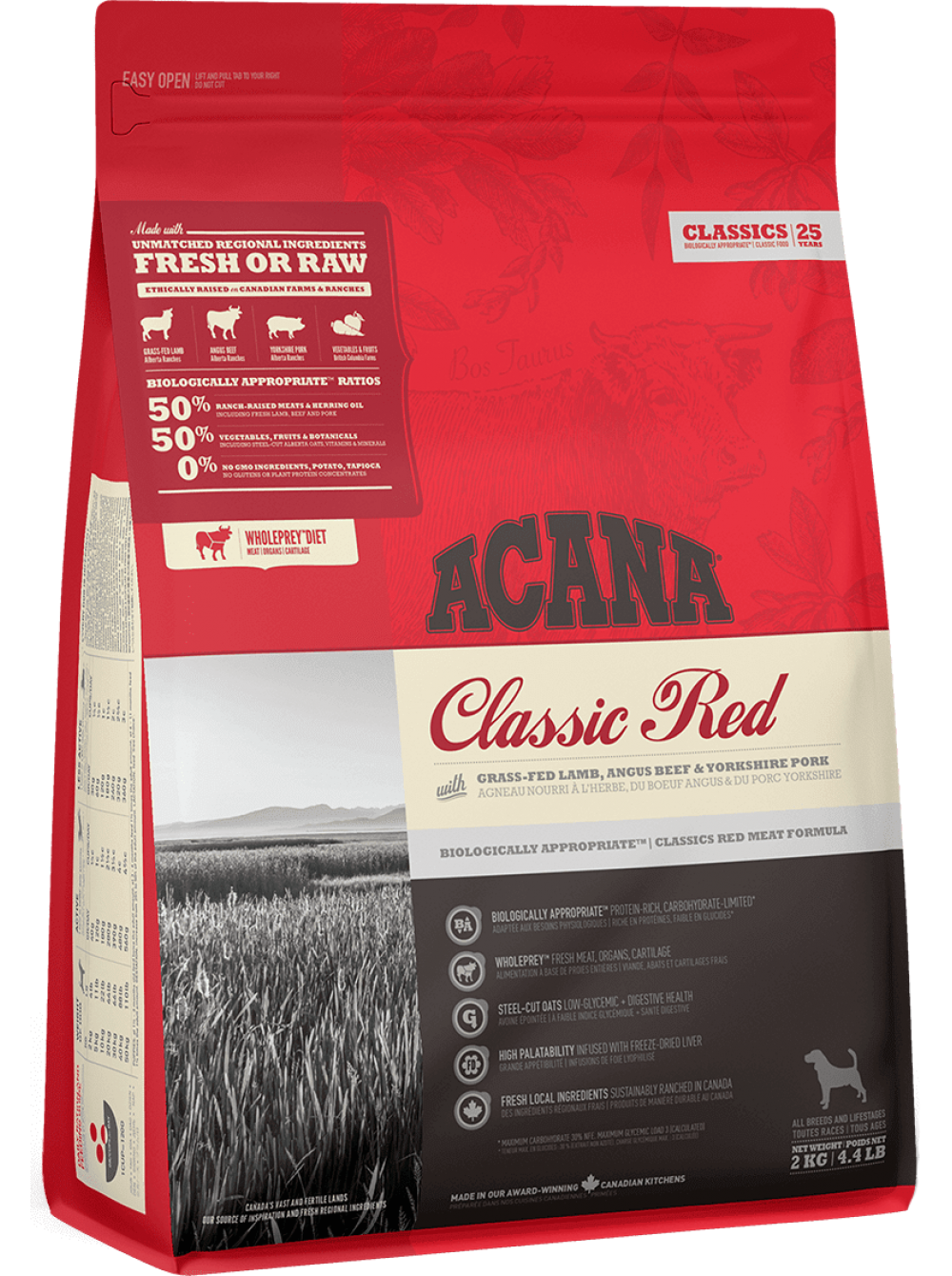 Корм беззерновой Acana Classic Red для собак всех пород 2 кг (26408)