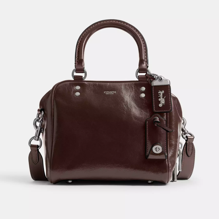 Женская сумка кожаная Coach Cube Rogue Bag 20 Lh/Maple Женская сумка кожаная Coach Cube Rogue Bag 20 Lh/Maple